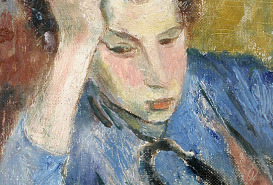 Godela mit aufgestütztem Arm, 1952